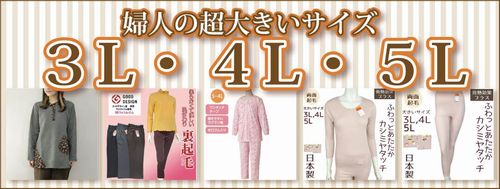 婦人シニア《大きなサイズ3L衣料》